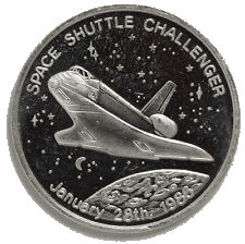 Space Shuttle Challenger Coin Space Shuttle Challenger Coin